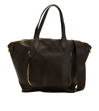 Very Slouchy Tote, &pound;220, Handbags, Brown, Leather, Front view